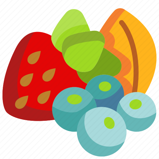 Berries, strawberry, blueberry, food, raspberry, organic, vegan icon - Download on Iconfinder