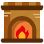 fireplace, chimney, living, room, christmas, warm, winter, furniture, household 