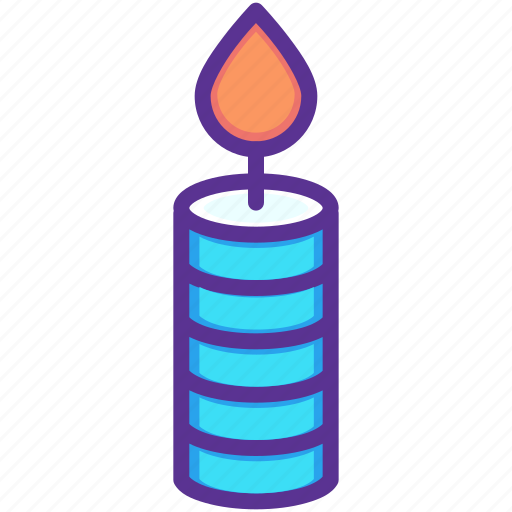Candle, dinner, flame, light, thanksgiving, wax icon - Download on Iconfinder