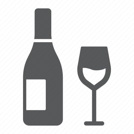 Beverage, restaurant, drink, bottle, glass, alcohol, wine icon - Download on Iconfinder