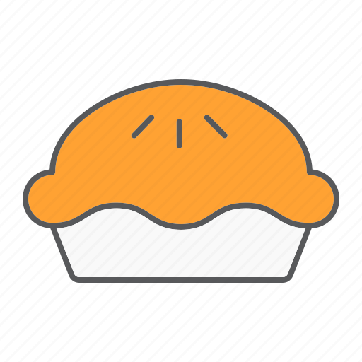Delicious, thanksgiving, sweet, pie, bakery, pumpkin, food icon - Download on Iconfinder