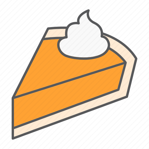Cake, day, thanksgiving, pie, bakery, pumpkin, slice icon - Download on Iconfinder