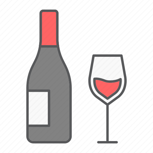 Bottle, beverage, alcohol, glass, drink, restaurant, wine icon - Download on Iconfinder