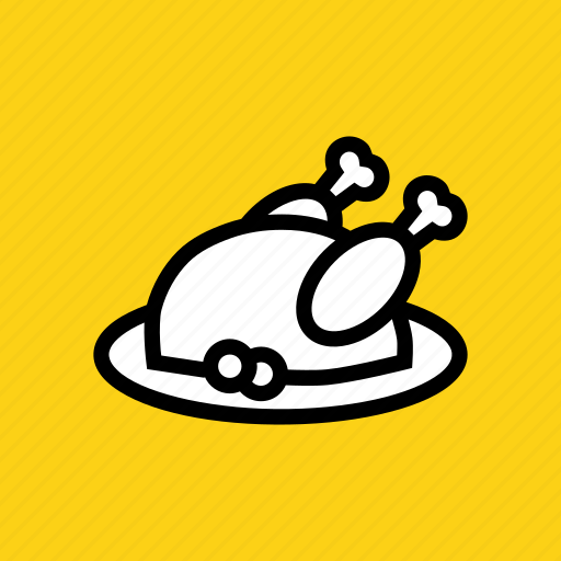 Cranberries, dinner, feast, meat, thanksgiving, turkey, hygge icon - Download on Iconfinder