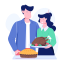 thanksgiving dinner, preparations, festivity, party, couple 