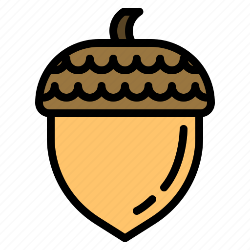 Thanksgiving, acorn, autumn, hazelnut, nut icon - Download on Iconfinder