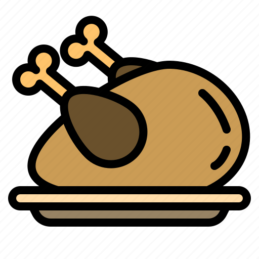 Thanksgiving, turkey, chicken, food, roast icon - Download on Iconfinder