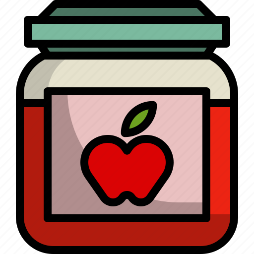 Apple, bottle, breakfast, food, fruit, jam, sweet icon - Download on Iconfinder