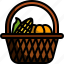 basket, farming, harvest, thanksgiving, vegetable 
