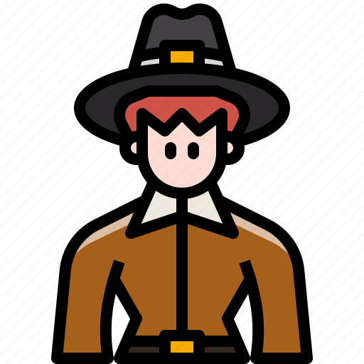 Avatar, character, costume, man, thanksgiving, user, vintage icon - Download on Iconfinder