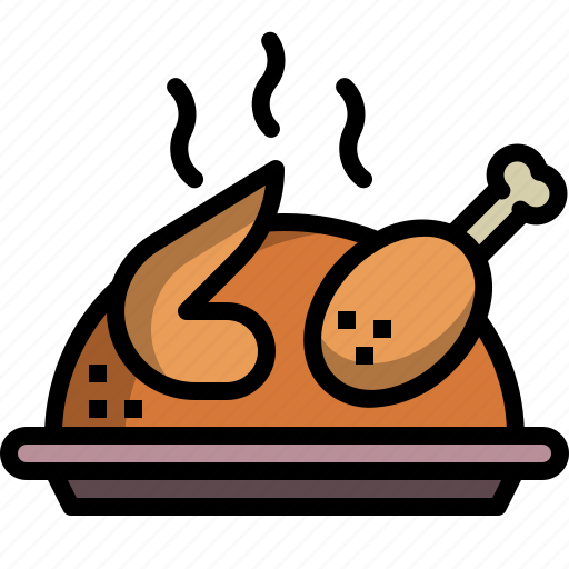 Chicken, food, grill, roast, thanksgiving, turkey icon - Download on Iconfinder