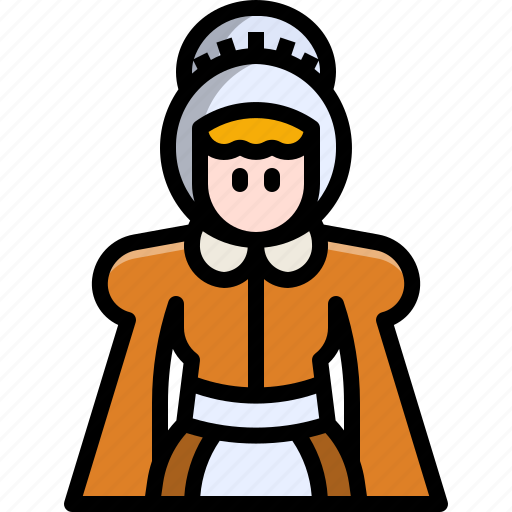 Avatar, character, costume, lady, thanksgiving, user, woman icon - Download on Iconfinder