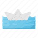 autumn, boat, river, thanksgiving, water, papercraft, paper boat