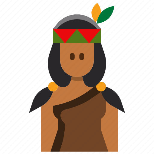 American indian, avatar, character, culture, female, woman icon - Download on Iconfinder