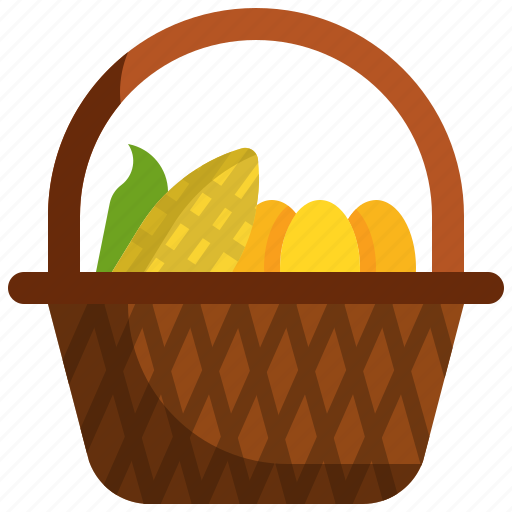 Basket, farming, harvest, thanksgiving, vegetable icon - Download on Iconfinder