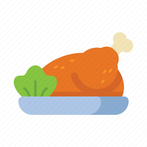 Roasted, chicken, turkey, thanksgiving, autumn icon - Download on Iconfinder