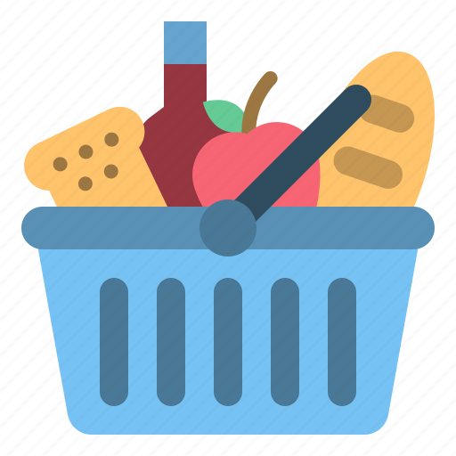 Thanksgiving, basket, food, fruit, garden, harvest icon - Download on Iconfinder