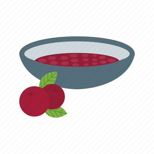 Cranberry, fruit, jelly, red, sauce, sweet, thanksgiving icon - Download on Iconfinder