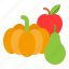apple, fruit, pumpkin, thanksgiving 