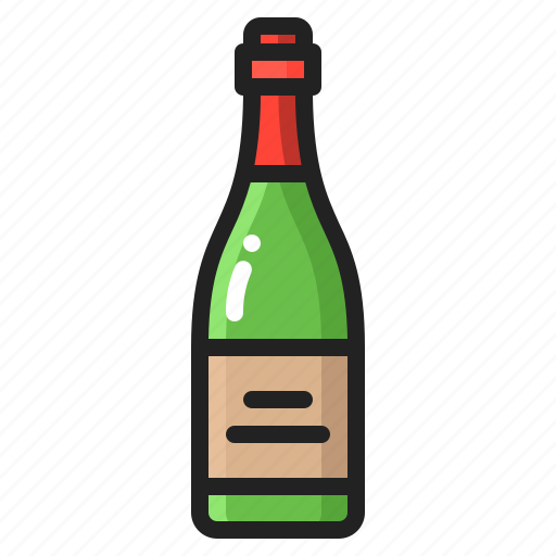 Alcohol, anniversary, bottle, celebration, champagne, drinking, wine icon - Download on Iconfinder
