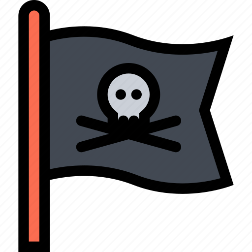 Flag, pirate, pirate flag, pirates, skull icon - Download on Iconfinder
