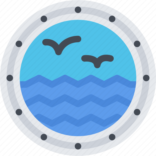 Porthole, ship, boat, sea, ocean, transport, vehicle icon - Download on Iconfinder