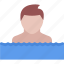 swimming, boy, man, avatar, user, profile, person 