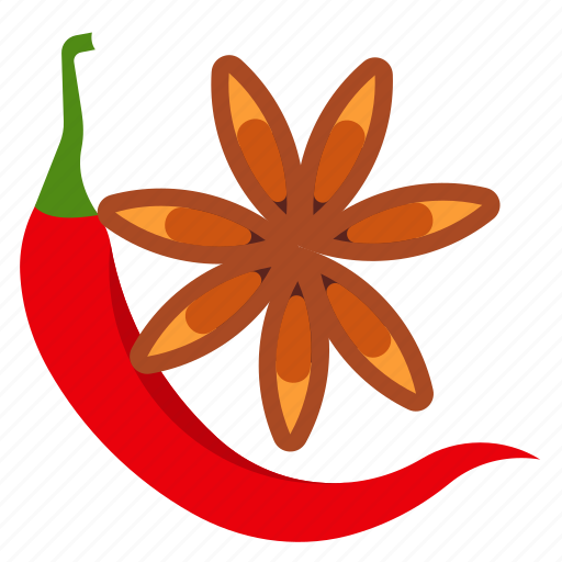 Pepper, spices, star anise, chilli icon - Download on Iconfinder