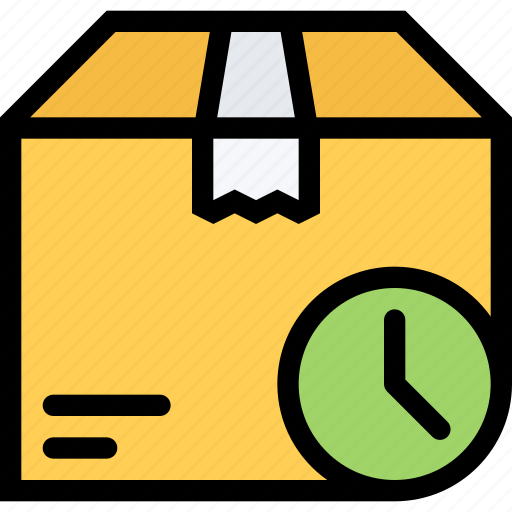 Clock, delivery, package, schedule, time icon - Download on Iconfinder
