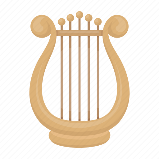 Accessories, art, attribute, lyre, musical instrument, string, theater icon - Download on Iconfinder