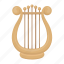 accessories, art, attribute, lyre, musical instrument, string, theater 