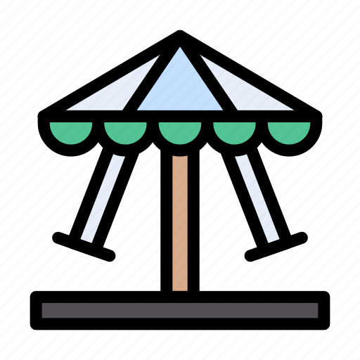 Amusement, carnival, carousel, park, theme icon - Download on Iconfinder