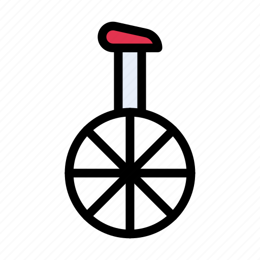 Carnival, circus, park, theme, unicycle icon - Download on Iconfinder