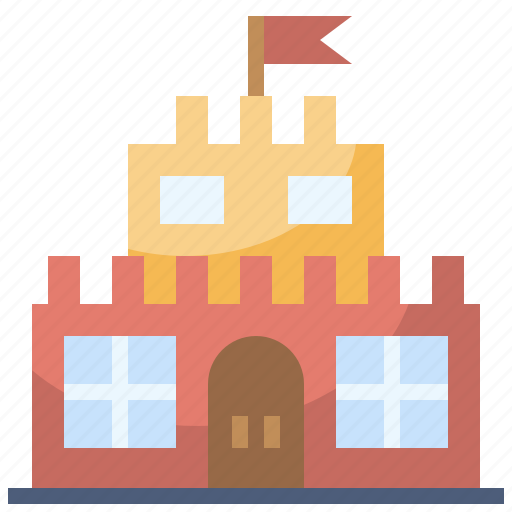 Building, castle, construction, medieval, monument icon - Download on Iconfinder