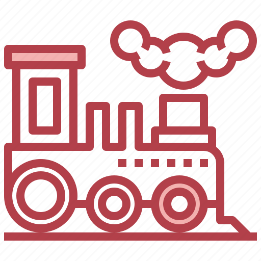 Railroad, steam, train, transport, transportation icon - Download on Iconfinder