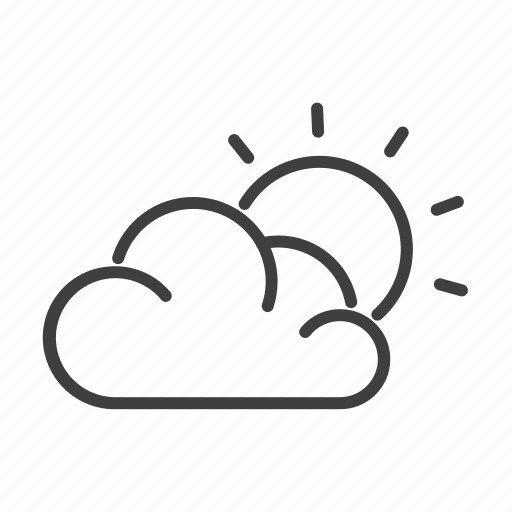 Cloud, cloud icon, cloudy, forecast, sun, weather icon - Download on Iconfinder