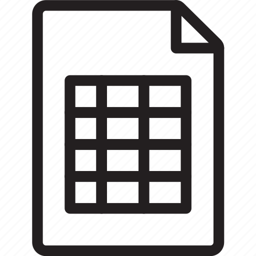 Database, excel, paper, sheet, table, xls, xml icon - Download on Iconfinder