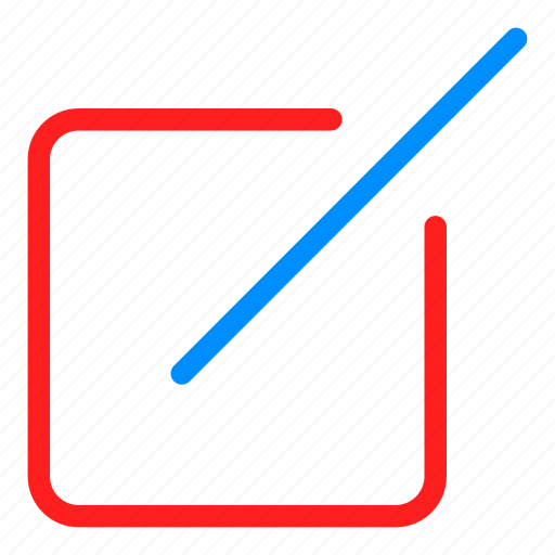 Blue, red, compose, design, edit, layout, write icon - Download on Iconfinder