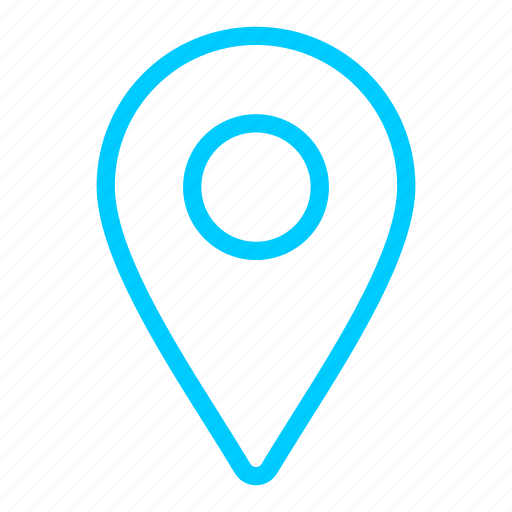 Blue, gps, location, map, marker, navigation, pin icon - Download on Iconfinder