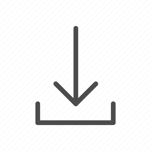 Arrow, direction, down, download, guardar icon - Download on Iconfinder