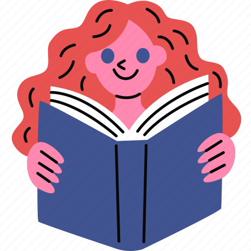 Book, reading, woman, girl, store icon - Download on Iconfinder
