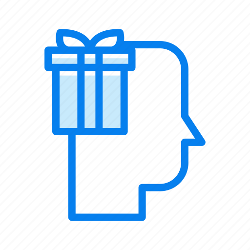 Gift, head, thinking icon - Download on Iconfinder
