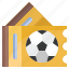 football, ticket, coupon, sport, soccer 