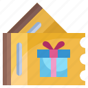 gift, ticket, coupon, giftbox