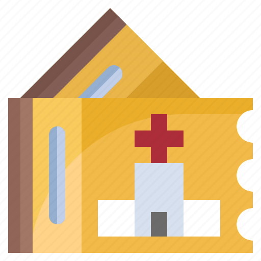 Hotpital, ticket, coupon, healthcare, medical, health, clinic icon - Download on Iconfinder