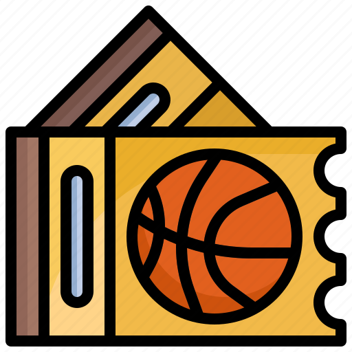 Basketball, ticket, coupon, sports, competition icon - Download on Iconfinder