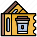 coffee, ticket, coupon, cup, cafe