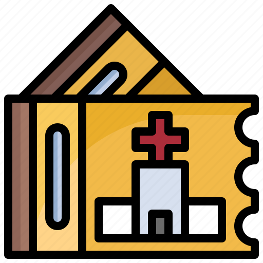 Hotpital, ticket, coupon, healthcare, medical, health, clinic icon - Download on Iconfinder