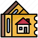 house, ticket, coupon, home, buildings