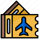 plane, ticket, coupon, flight, airplane